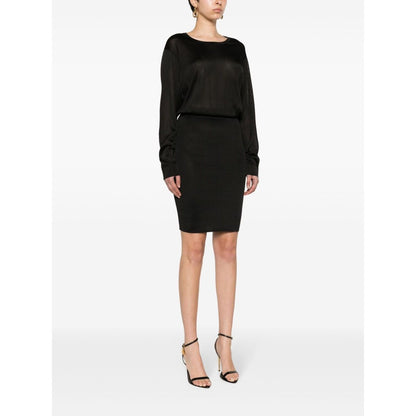 Saint Laurent open-back knitted dress