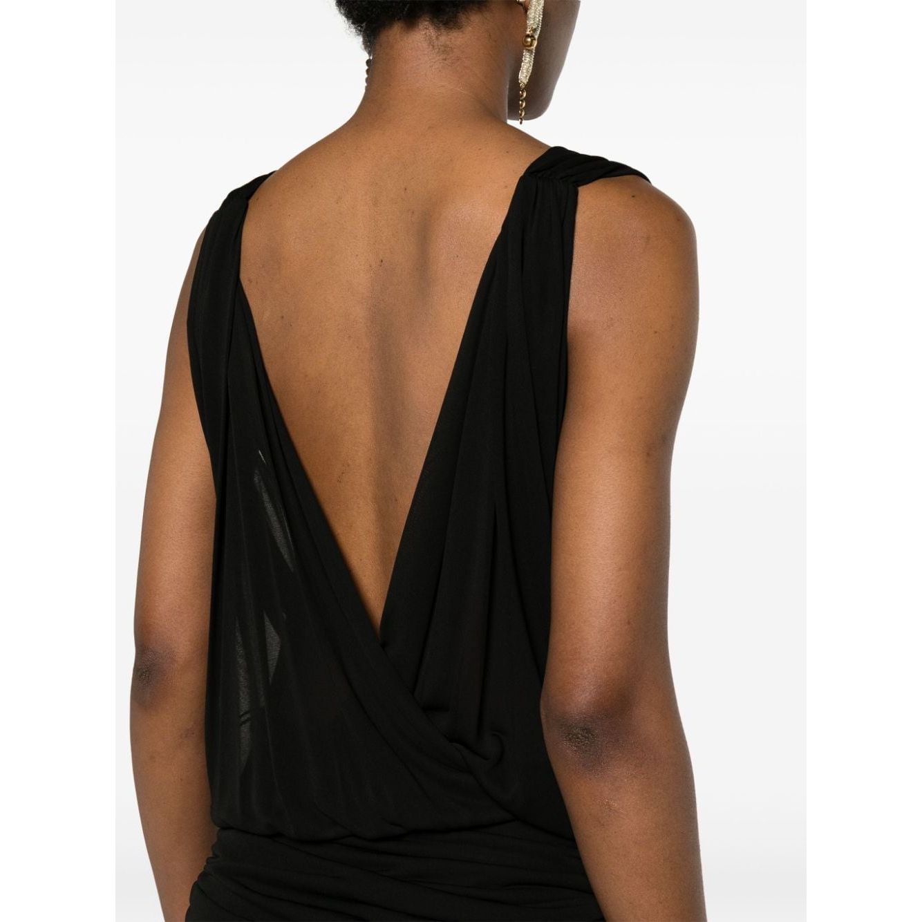 Saint Laurent V-necked mini dress