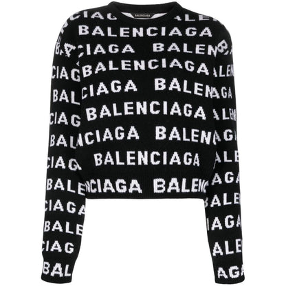 Balenciaga Logo wool sweater Topwear