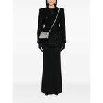 Balenciaga Hourglass tweed-texture padded-shoulder wool-blend blazer 768891TPQ361000