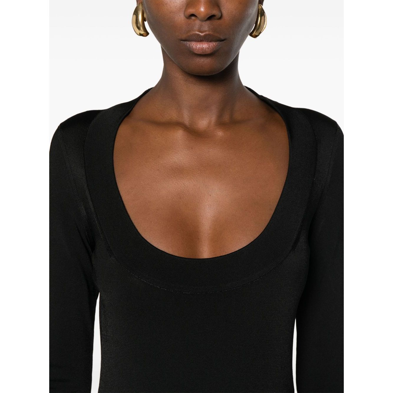 Saint Laurent Décolleté Mini Dress