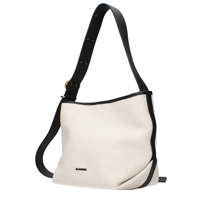 Jil Sander Beige Fabric Crossbody Bag