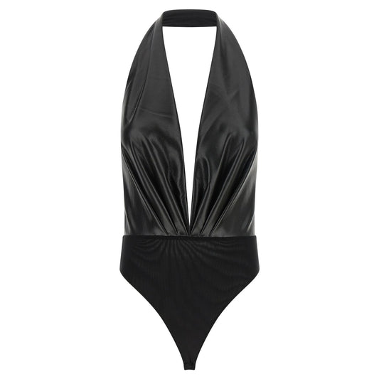 The Andamane Black Polyester Bodysuit