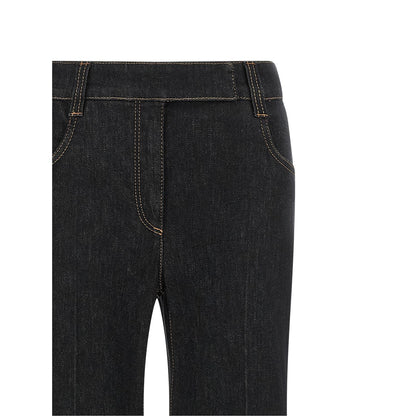 Brunello Cucinelli Blue Cotton Flared Jeans