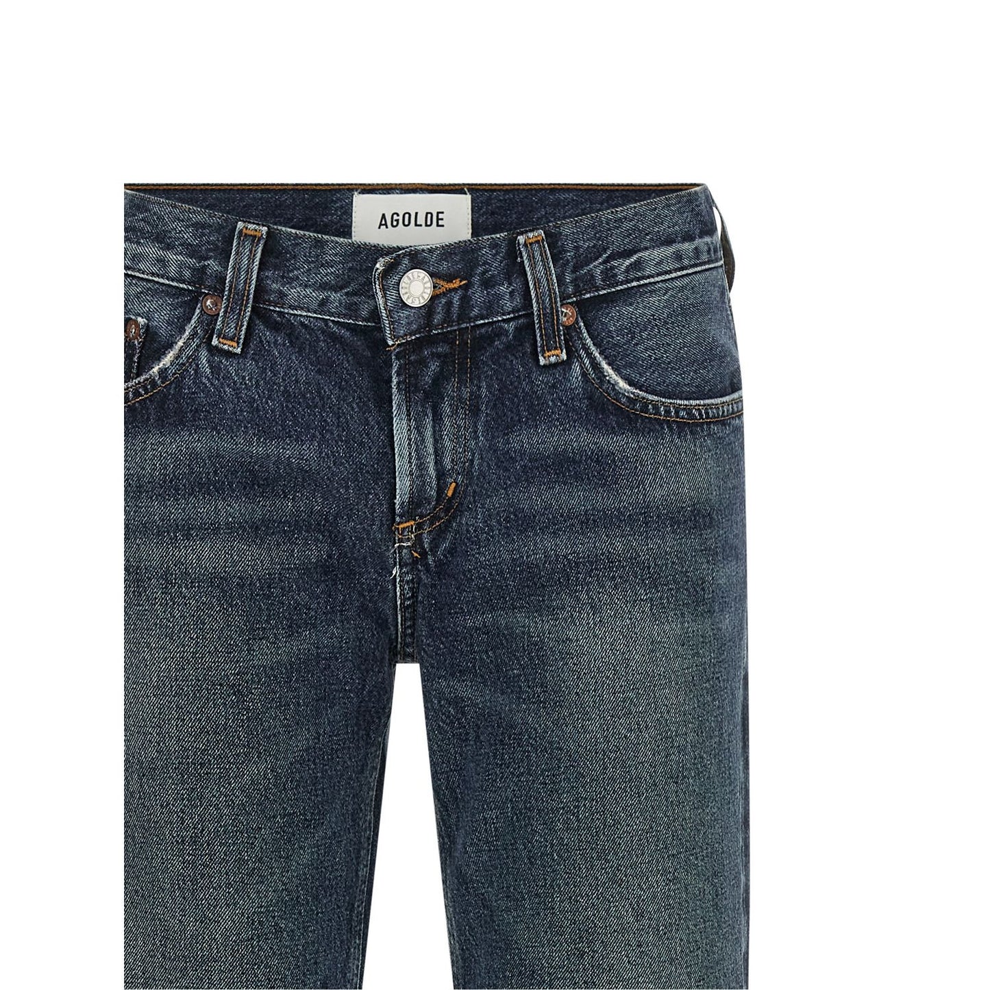 Agolde Blue Cotton Bootcut Jeans