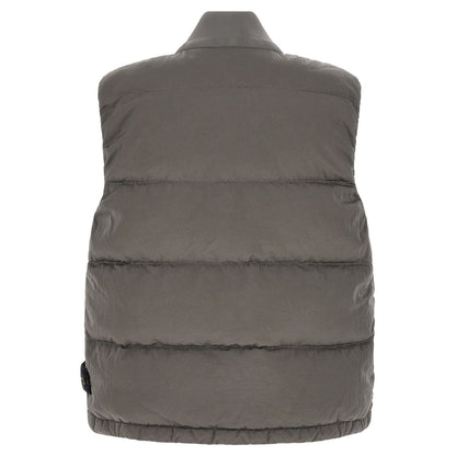 Stone Island Gray Polyamide Sleeveless Jacket