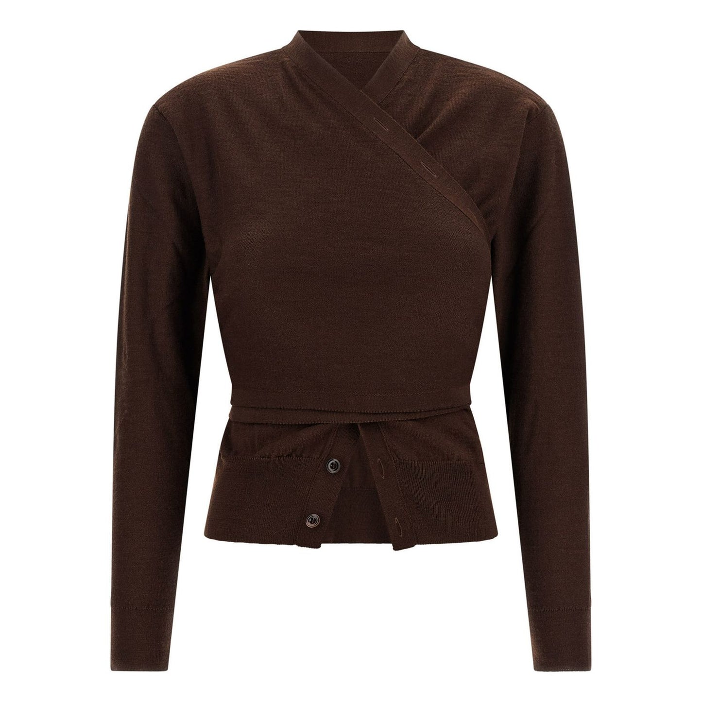 Lemaire Bordeaux Wool Cardigan