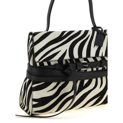 Moschino Bicolor Calfskin Handbag