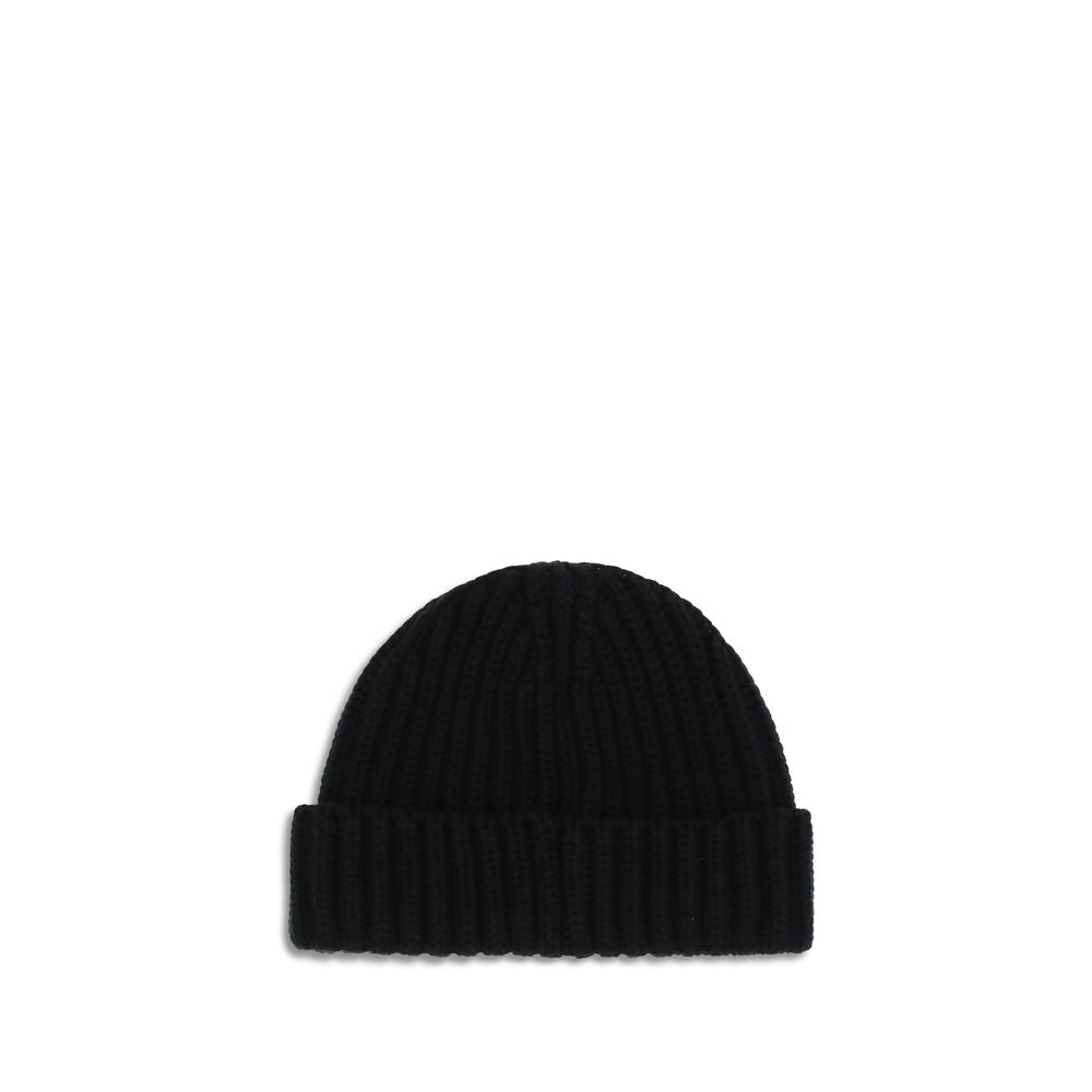 Prada Black Wool Oves Aries Beanie