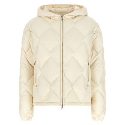 Moncler White Polyester Full-Length Jacket