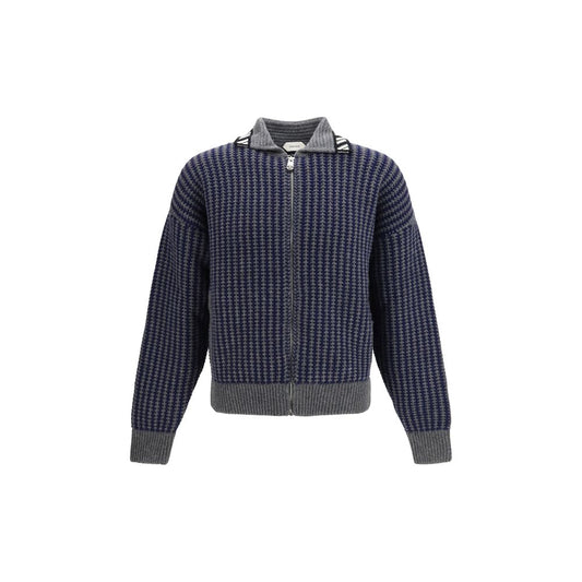 Versace Gray Wool Oves Aries Sweatshirt