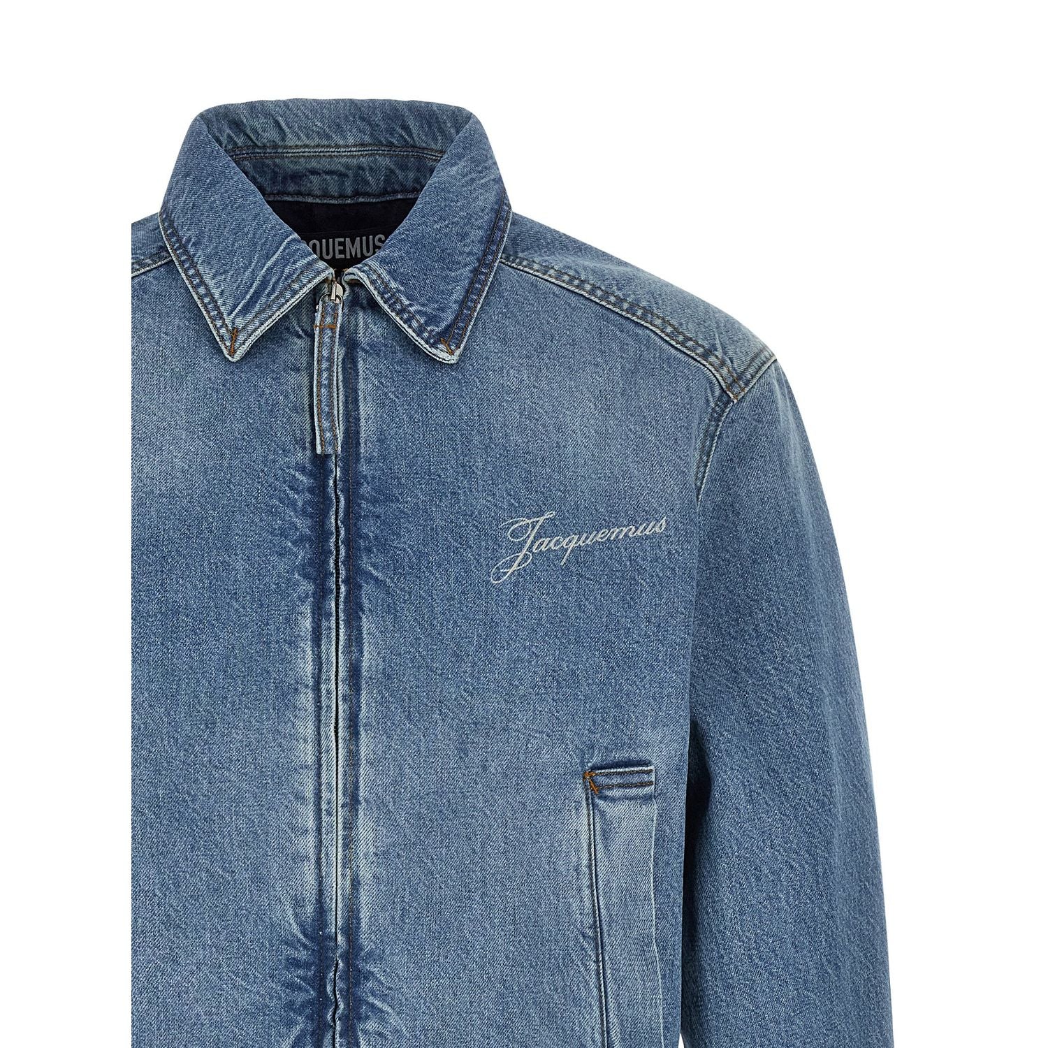 Jacquemus Blue Cotton Denim Jacket