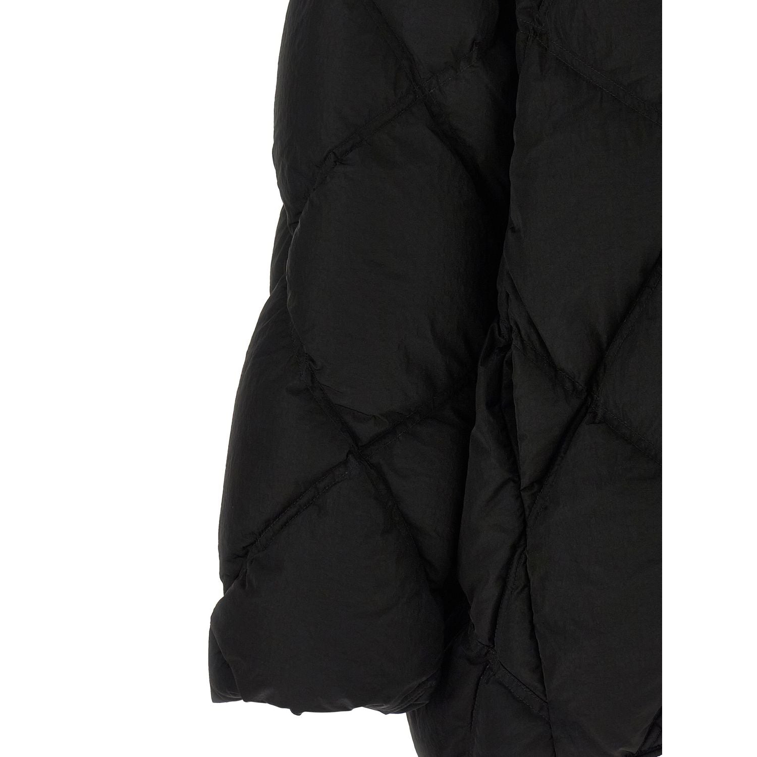 IENKI IENKI Black Nylon Full-Length Jacket