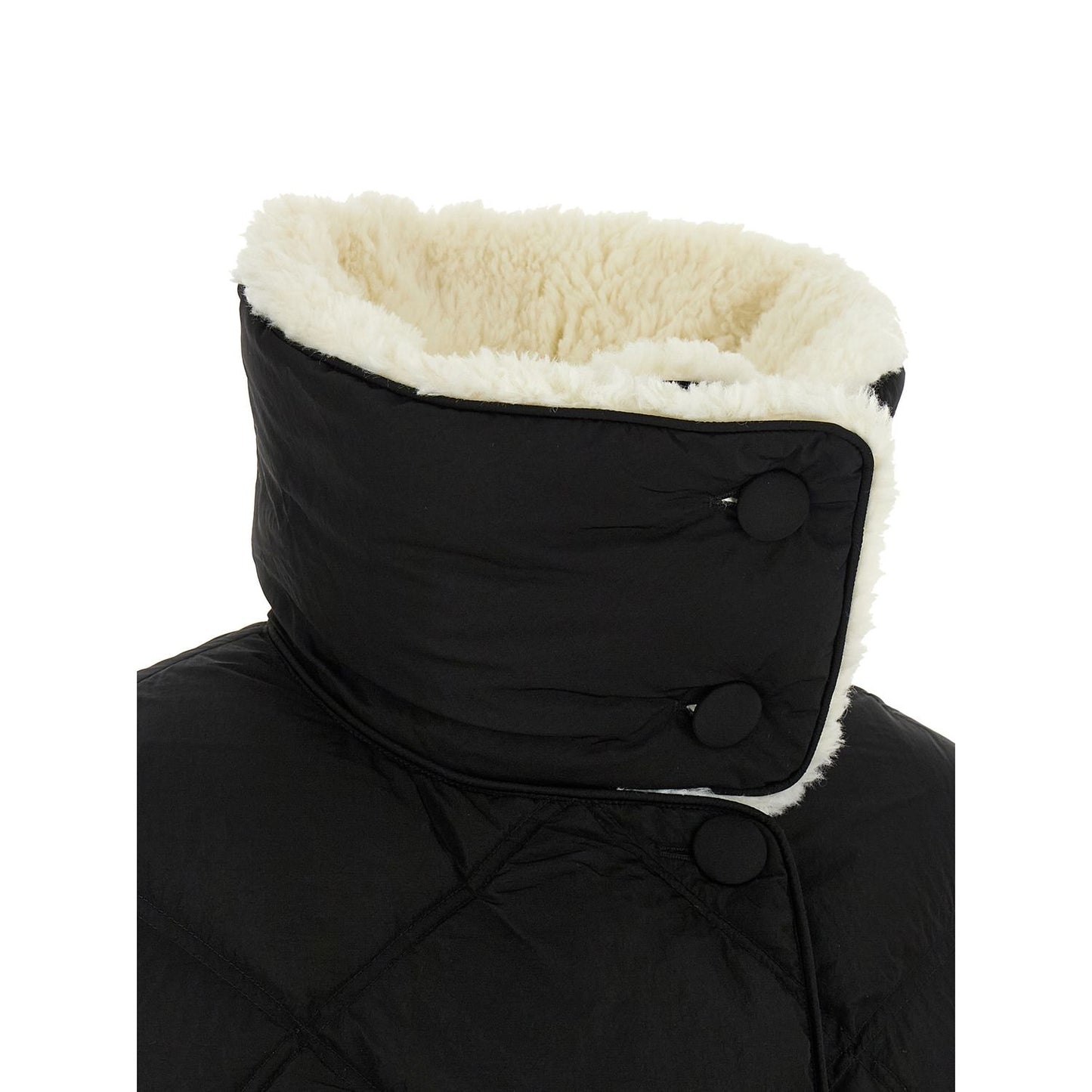 IENKI IENKI Black Nylon Full-Length Jacket