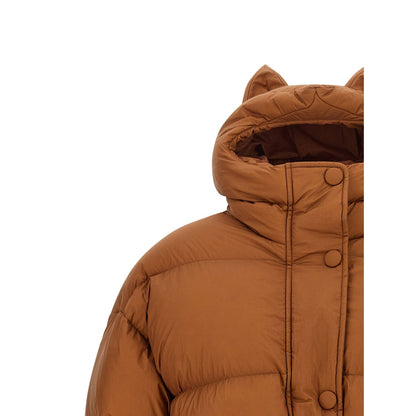 IENKI IENKI Brown Nylon Full-Length Jacket