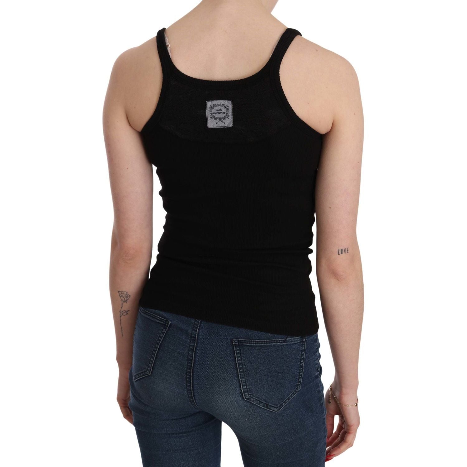 بلوزة أنيقة بدون أكمام وأشرطة رفيعة من PINK MEMORIES