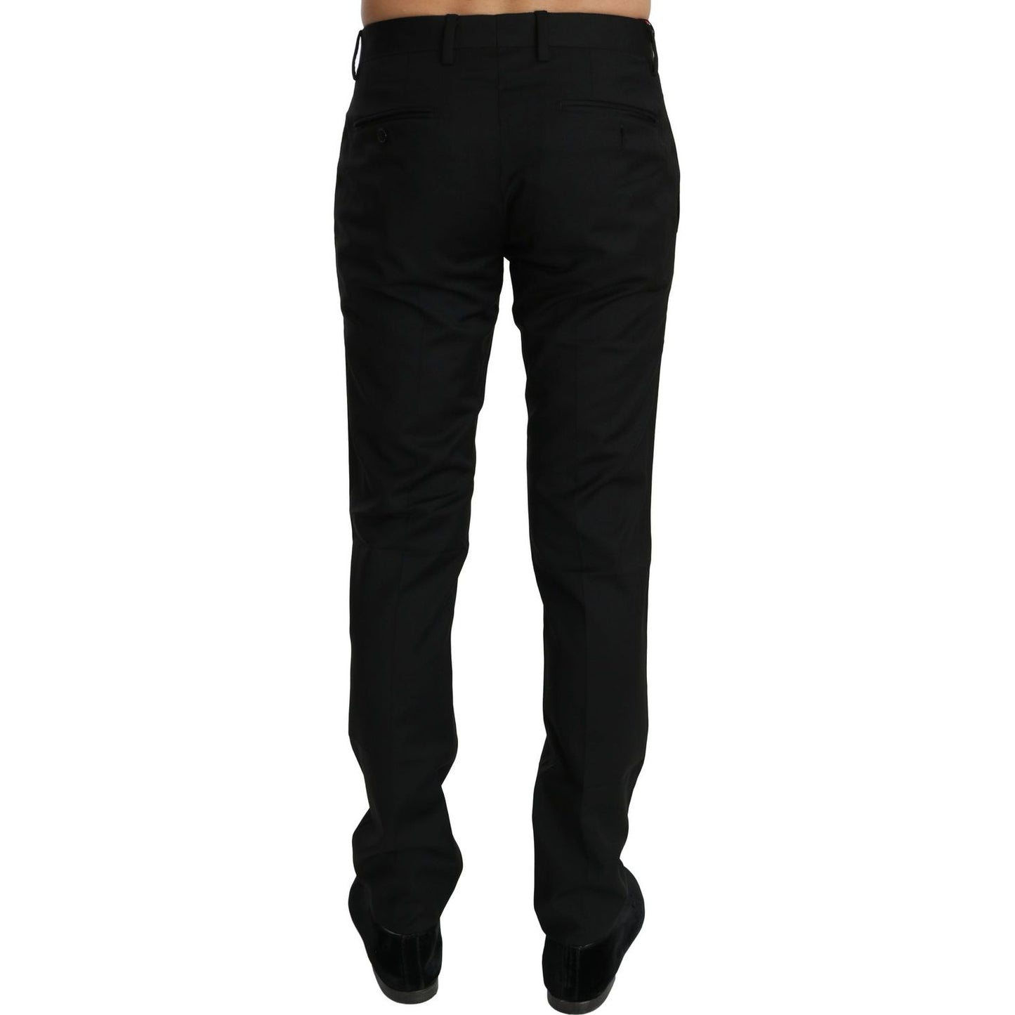 Dolce & Gabbana Black Dress Formal Trouser Mens Wool Pants Jeans & Pants