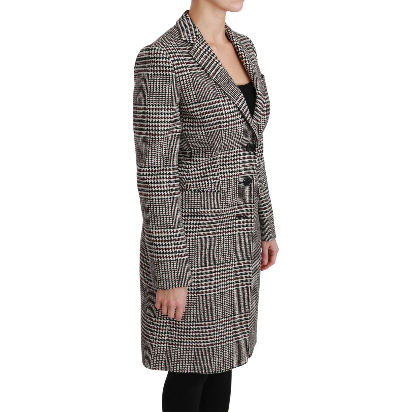 Dolce & Gabbana Multicolor Trench Knee Long Jacket Coat JKT2520-40
