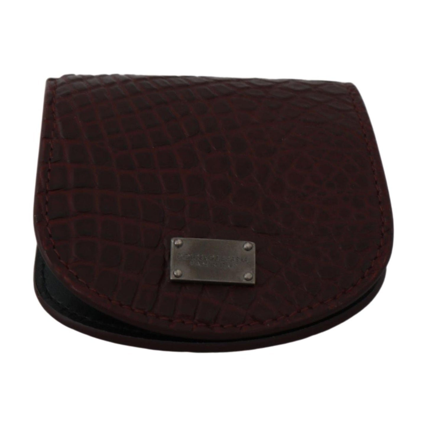 Dolce & Gabbana Brown Exotic Skin Pocket Condom Case Holder Condom Case