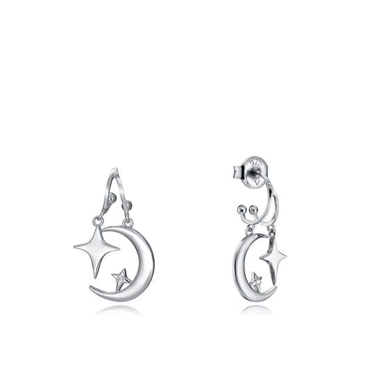 VICEROY JEWELS Mod. 13011E000-30 earrings for ladies, 925° silver with moon and star design, quartz analog movement, in official packaging.