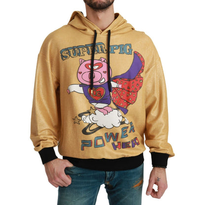 Dolce & Gabbana Gold Pig of the Year Hooded Sweater