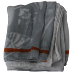 Costume National Elegant Silk Floral Scarf Silk Wrap Shawls Costume National Dim Gray