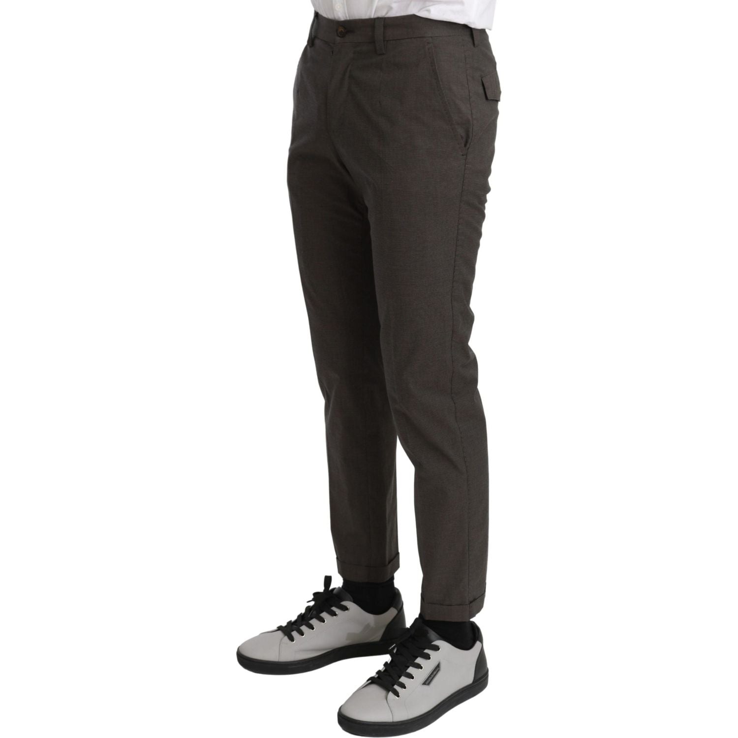 Dolce & Gabbana Brown Casual Mens Trouser 100% Cotton Pants