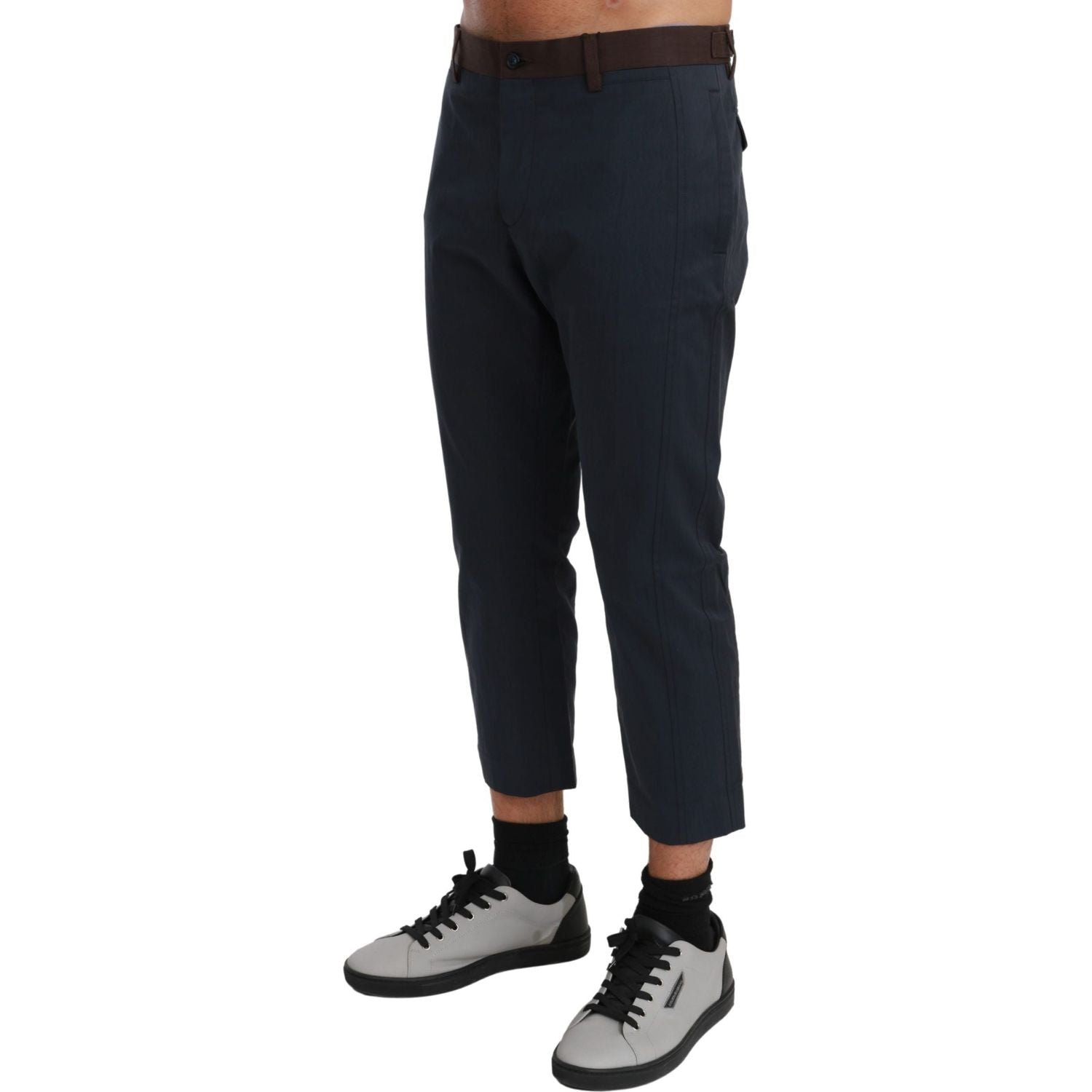 بنطلون كاجوال مخطط قصير أنيق من دولتشي آند غابانا