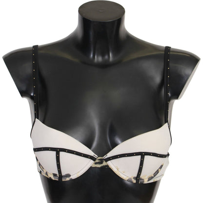 Just Cavalli White Polyester Spandex Push Up Bra Underwear