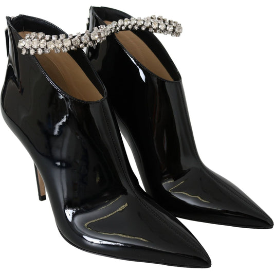 Jimmy Choo Elegant Black Patent Heeled Boots 191714864450
