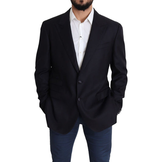Dolce & Gabbana Black Wool Single Breasted NAPOLI Blazer KOS1829-56