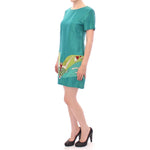 Lanre Da Silva Ajayi Elegant Embroidered Green Mini Dress Lanre Da Silva Ajayi Cadet Blue