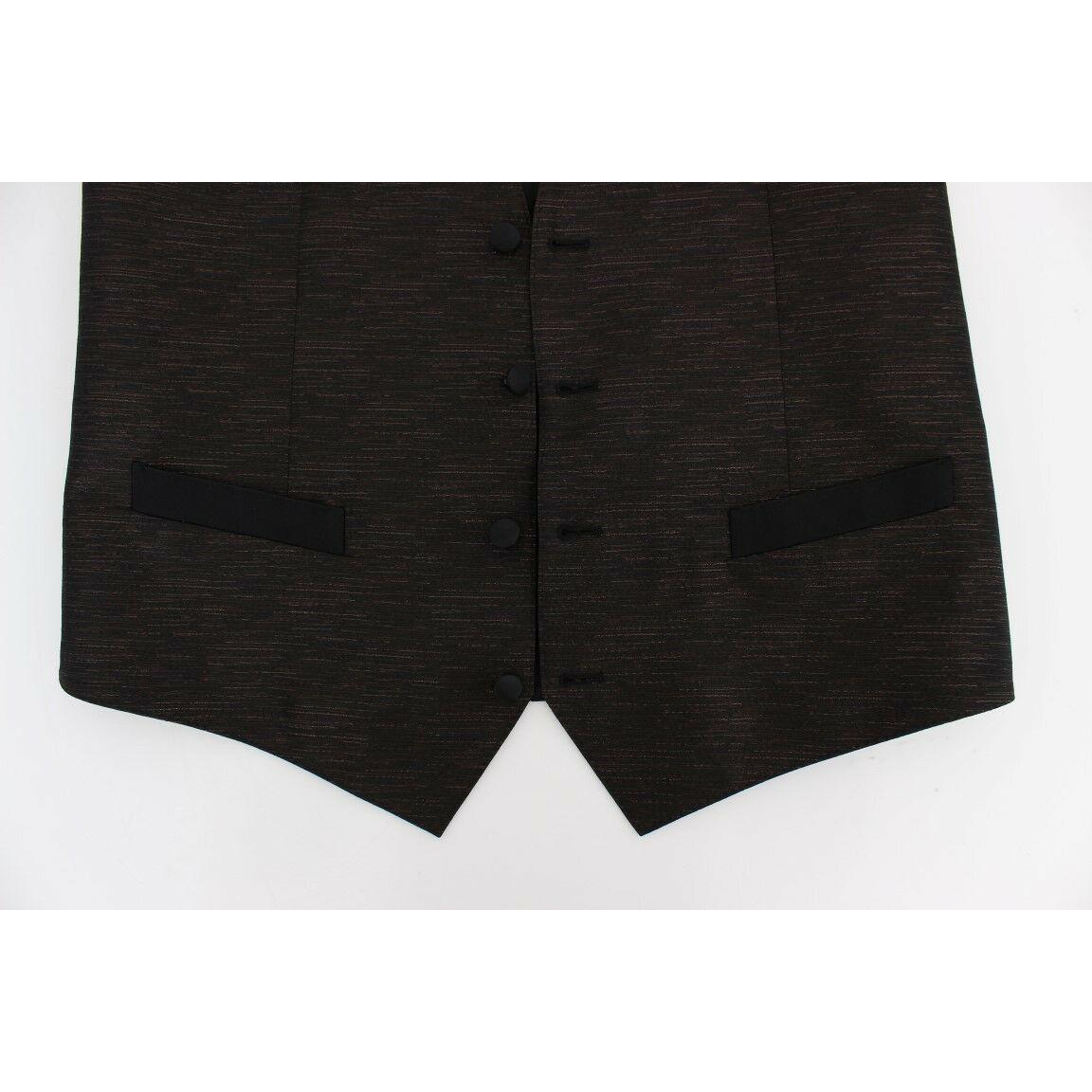 سترة أنيقة باللون البني والأسود من دولتشي آند غابانا