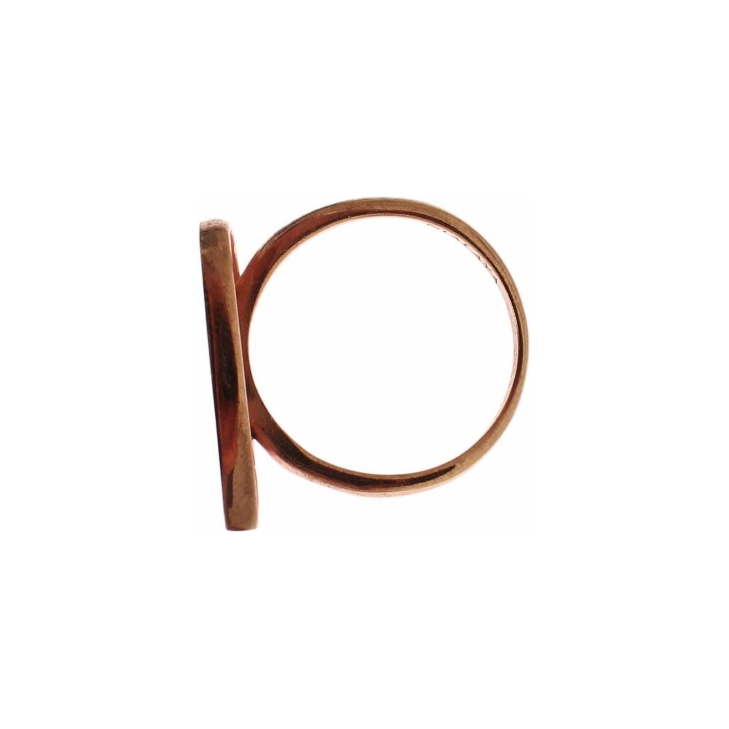 خاتم نيالايا الأنيق المصنوع من الذهب الوردي مرصع بالكريستال