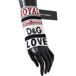 Dolce & Gabbana Multicolor Wool Knit D&G Love Wristband Wrap LB3022