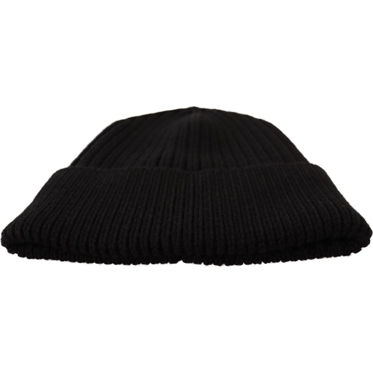 Dolce & Gabbana Black Wool Knit Women Winter Hat