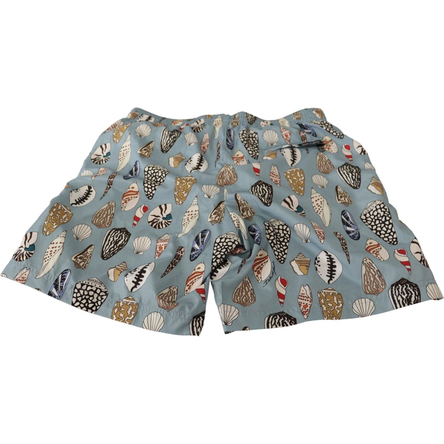 Dolce & Gabbana Blue Seashell Beachwear Swimwear Shorts