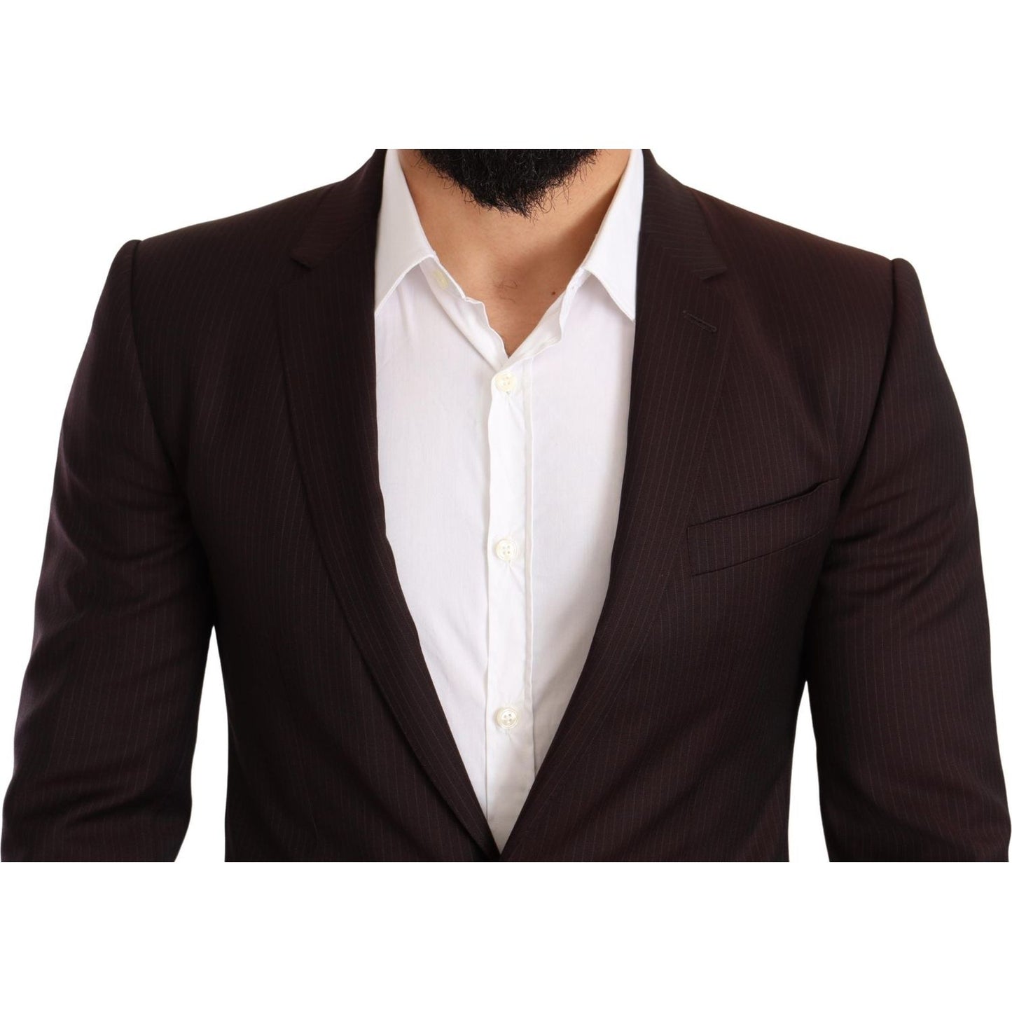Dolce & Gabbana Bordeaux Wool MARTINI Slim Fit Suit KOS1877-44