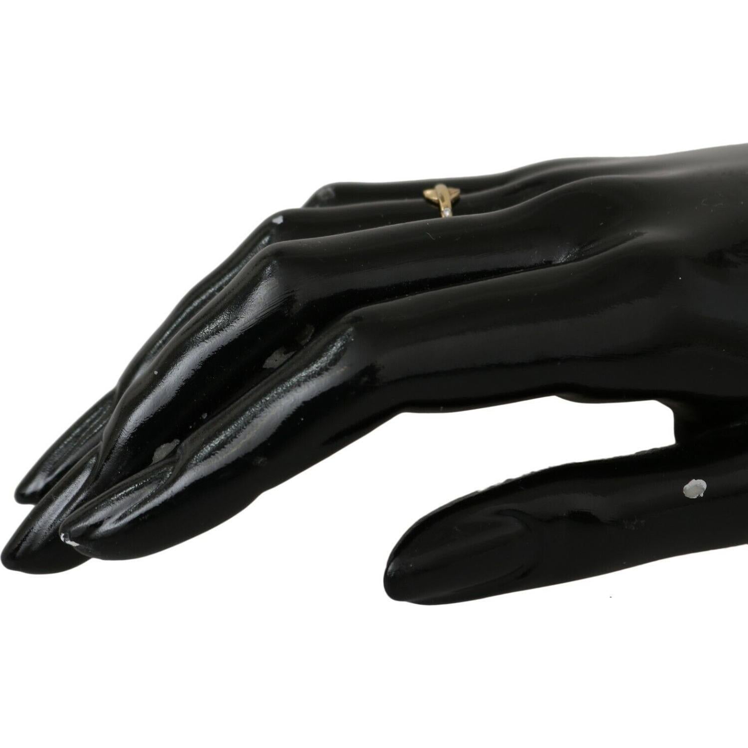 خاتم نيالايا الذهبي الأنيق المرصع بالكريستال