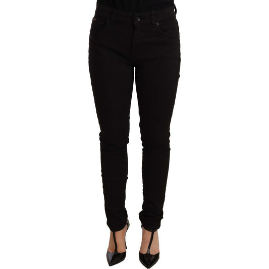 Dolce & Gabbana Black Slim Fit Denim Cotton Stretch Jeans PAN72264 -40