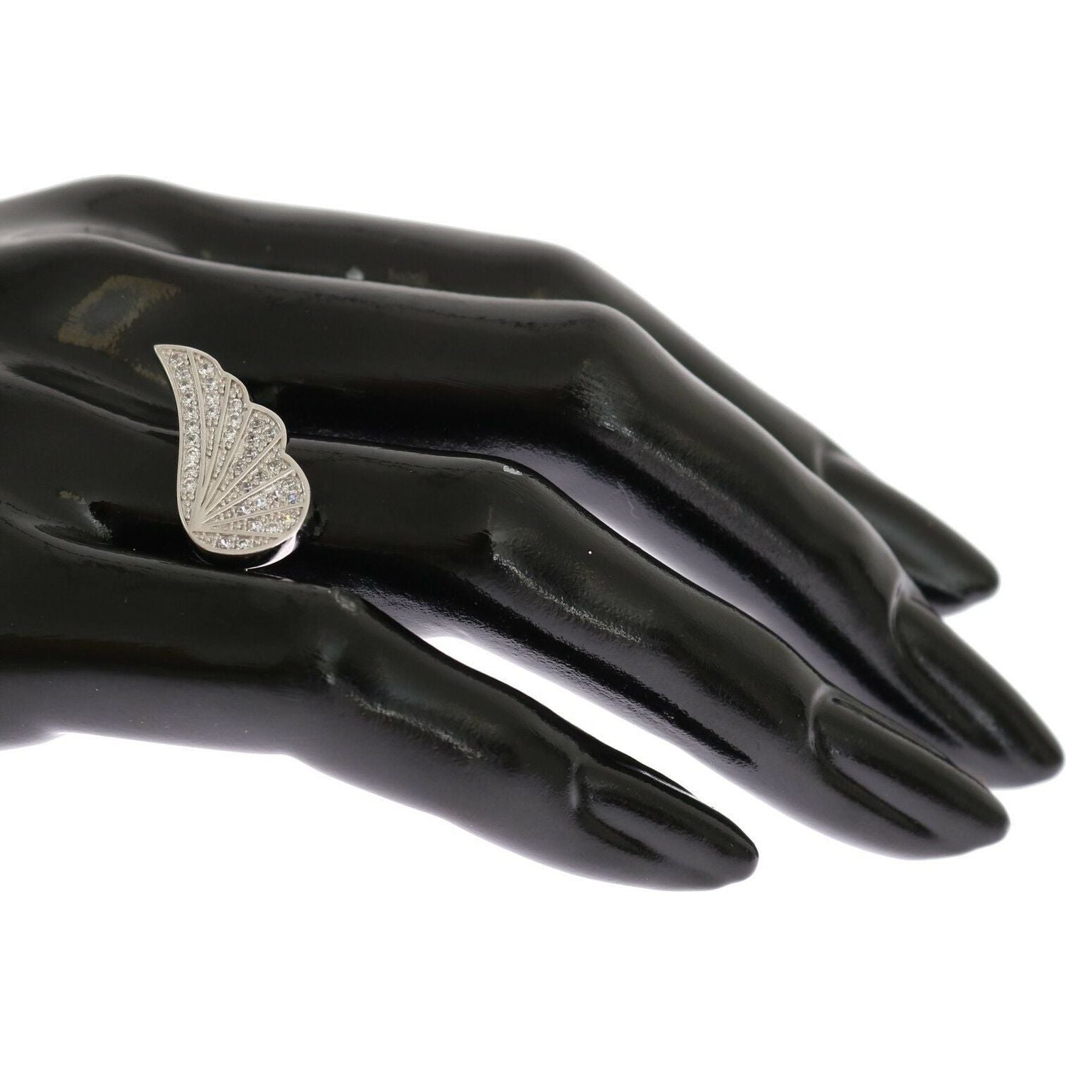 خاتم نيالايا الأنيق المصنوع من الفضة الإسترلينية مرصع بالكريستال