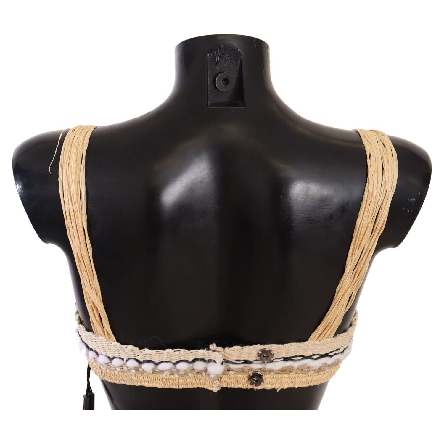 بلوزة قصيرة أنيقة باللون البيج من دولتشي آند غابانا