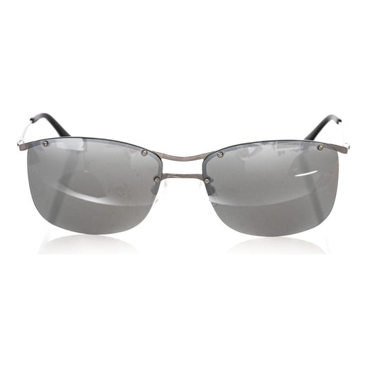 Frankie Morello Silver Metallic Men Sunglass FR-22138