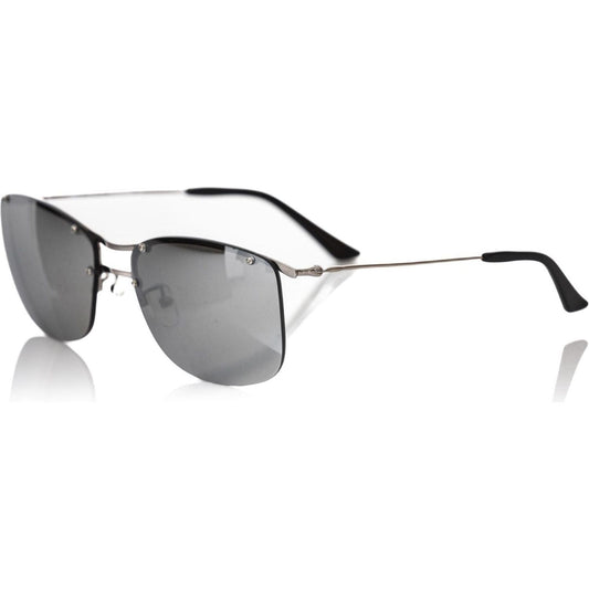 Frankie Morello Silver Metallic Men Sunglass FR-22138