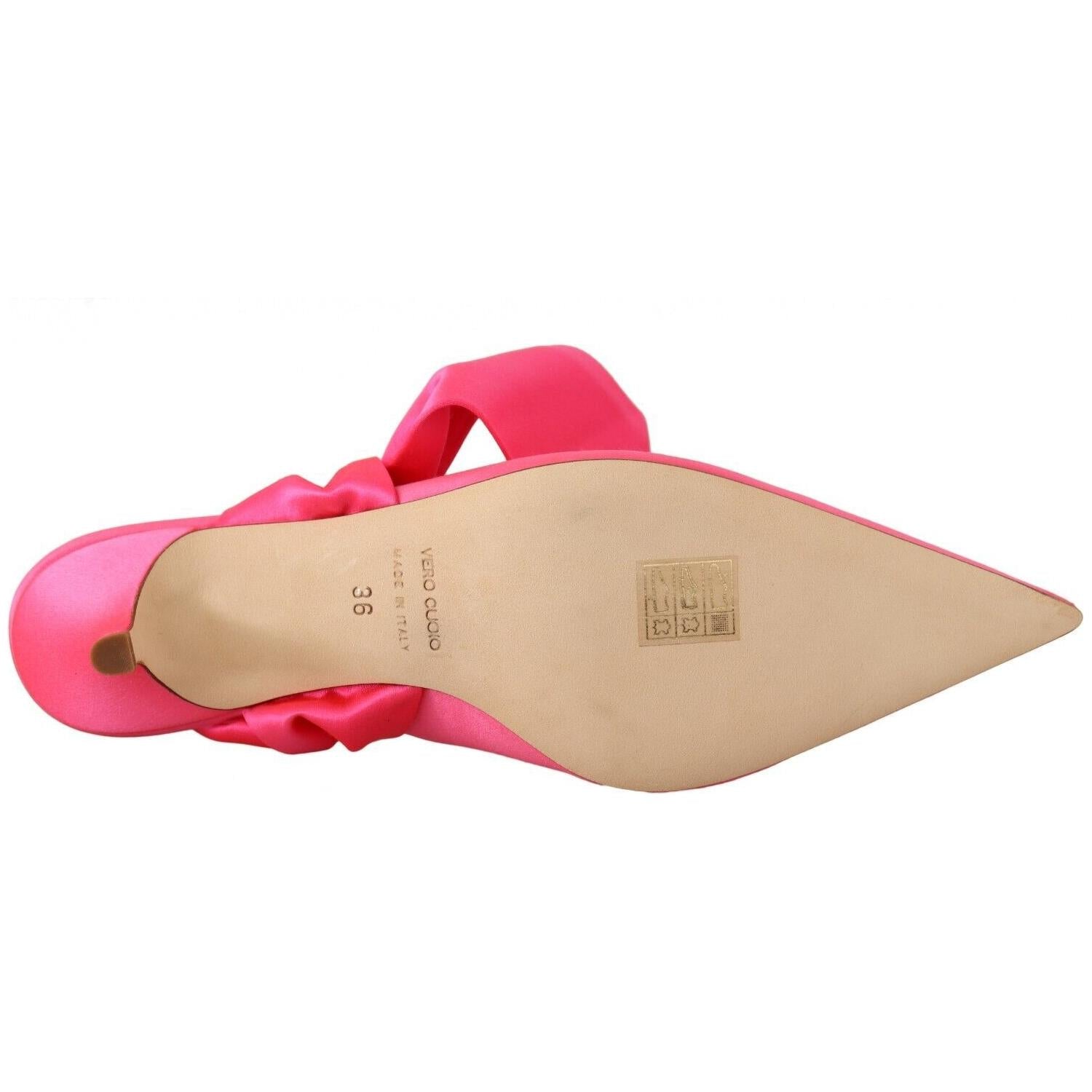 حذاء بكعب صغير وردي أنيق من GIA COUTURE لأمسيات أنيقة