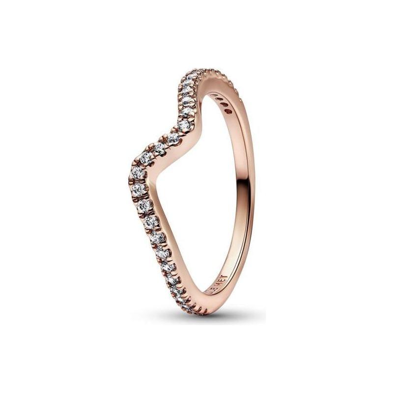 خاتم PANDORA JEWELS موديل SPARKLING WAVE - مقاس 54