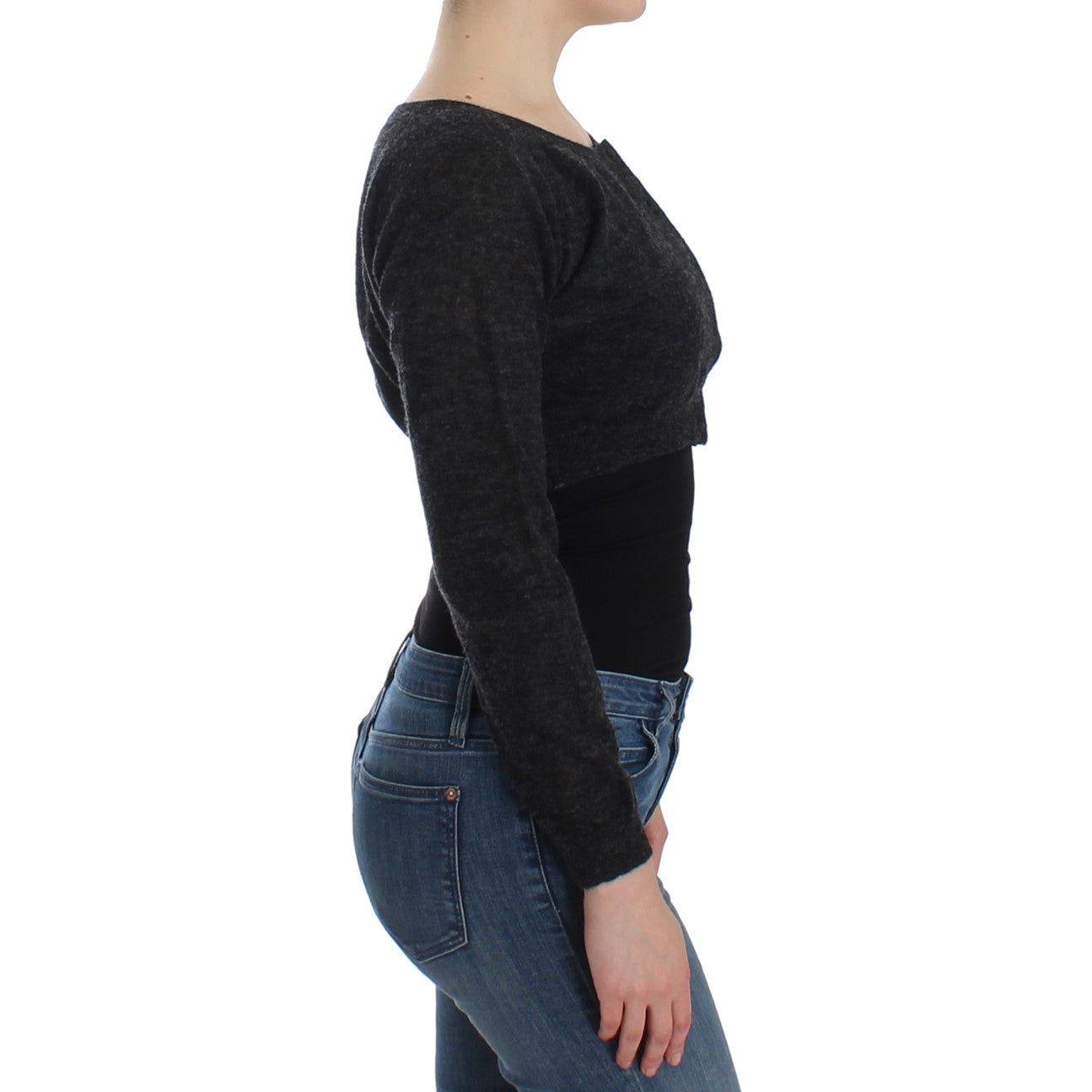 Ermanno Scervino Gray Knit Wool Cardigan Sweater SIG12566-2
