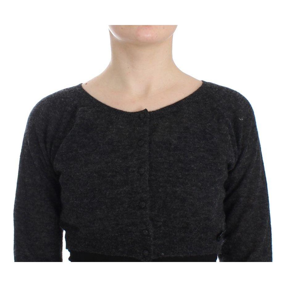 Ermanno Scervino Gray Knit Wool Cardigan Sweater SIG12566-2