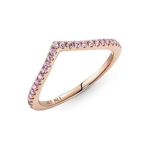 خاتم PANDORA JEWELS موديل TIMELESS WISH SPARKLING PINK - مقاس 48