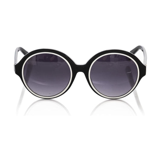 Frankie Morello Black Acetate Women Sunglass FR-22073